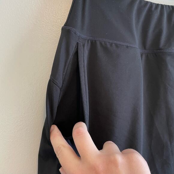 Baleaf Size L Black Skort Elastic Waist Polyester/Spandex Blend Pockets - Picture 4 of 9